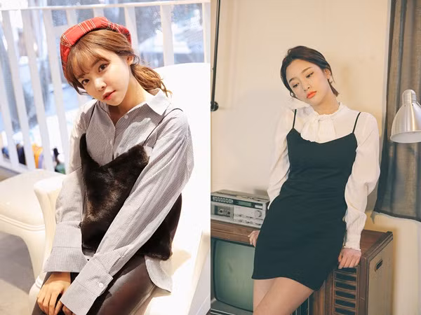 Áo sơ mi và yếm hai dây chính là công thức hoàn hảo cho những quý cô công sở theo đuổi phong cách nữ tính, nhẹ nhàng 