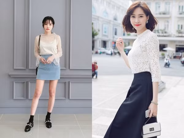 Nếu bạn biết cách chọn một chiếc áo ren cách điệu để diện cùng chân váy ngắn thì sẽ tạo ra một set đồ vừa xinh vừa chảnh lại cực điệu trong ngày 8/3 Nếu bạn biết cách chọn một chiếc áo ren cách điệu để diện cùng chân váy ngắn thì sẽ tạo ra một set đồ vừa xinh vừa chảnh lại cực điệu trong ngày 8/3