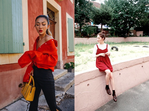  Với sắc đỏ, chị em sẽ lột xác ngay thành những cô gái vô cùng trẻ trung, mạnh mẽ và năng động