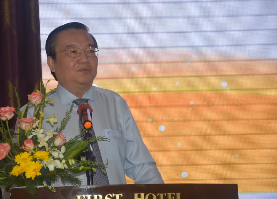 Giám đốc Sở GD&amp;ĐT TPHCM Lê Hồng Sơn phát biểu tại Hội nghị.