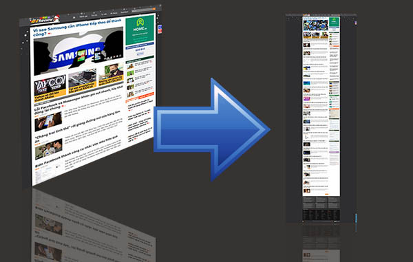 Cách chụp màn hình toàn bộ trang web 