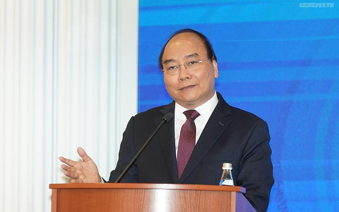 Thủ tướng phát biểu tại Diễn đàn. Ảnh: VGP/Quang Hiếu Thủ tướng phát biểu tại Diễn đàn. Ảnh: VGP/Quang Hiếu