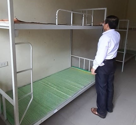 Phía trong phòng ký túc xá sạch sẽ.