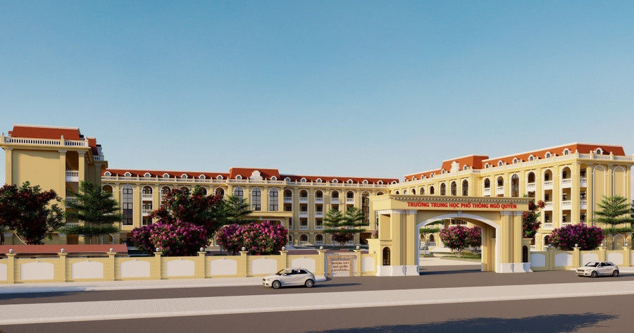Phối cảnh Trường PTTH Ngô Quyền.