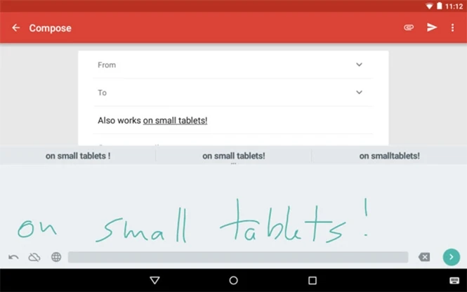 Google Handwriting Input cho phép dùng chữ viết tay khi nhập liệu trên mọi ứng dụng Android. 