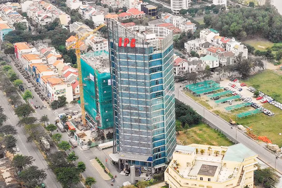 Tòa nhà trụ sở IPC ở Q.7, TPHCM, liên quan đến vụ án.