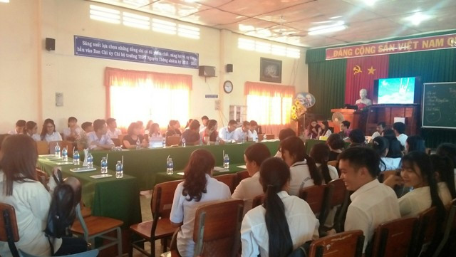 Không gian buổi tọa đàm về sách