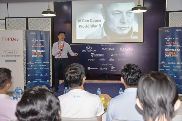 Đại diện đến từ EyeQ Tech chia sẻ về vai trò của trí thông minh nhân tạo (AI)