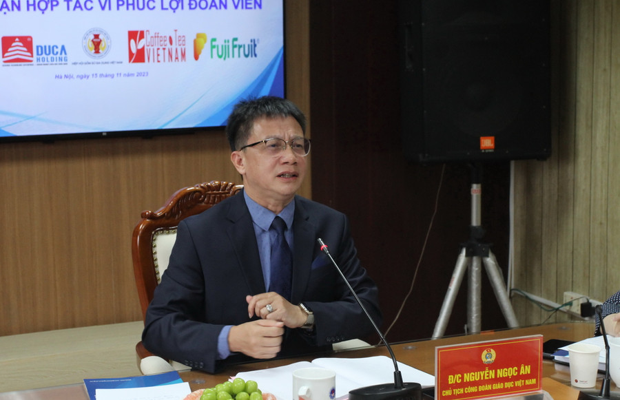 Ông Nguyễn Ngọc Ân phát biểu tại chương trình.