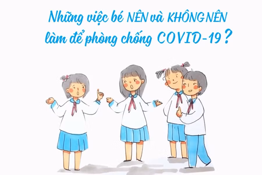 Hoạt hình hướng dẫn trẻ em phòng chống Covid-19 khi quay trở lại trường