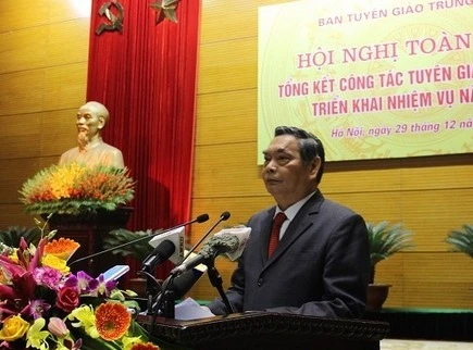 Thường trực Ban Bí thư Lê Hồng Anh phát biểu tại Hội nghị