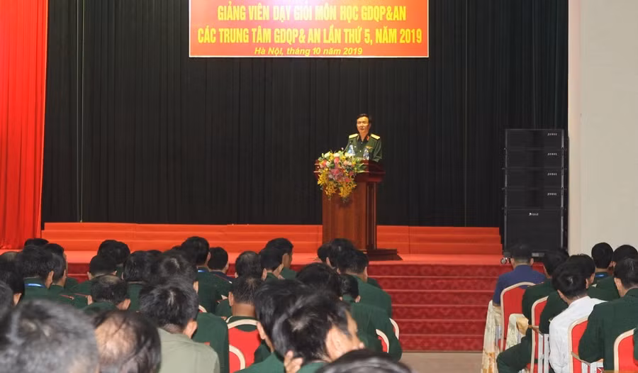 Khai mạc Hội thi giảng viên dạy giỏi Giáo dục quốc phòng an ninh 2019