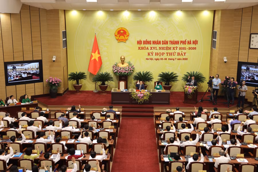 Quang cảnh kỳ họp.