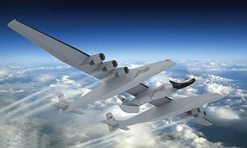 Chiếc máy bay lớn nhất thế giới Stratolaunch có sải cánh dài 117 mét.