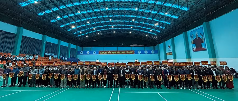 Quang cảnh buổi khai mạc.