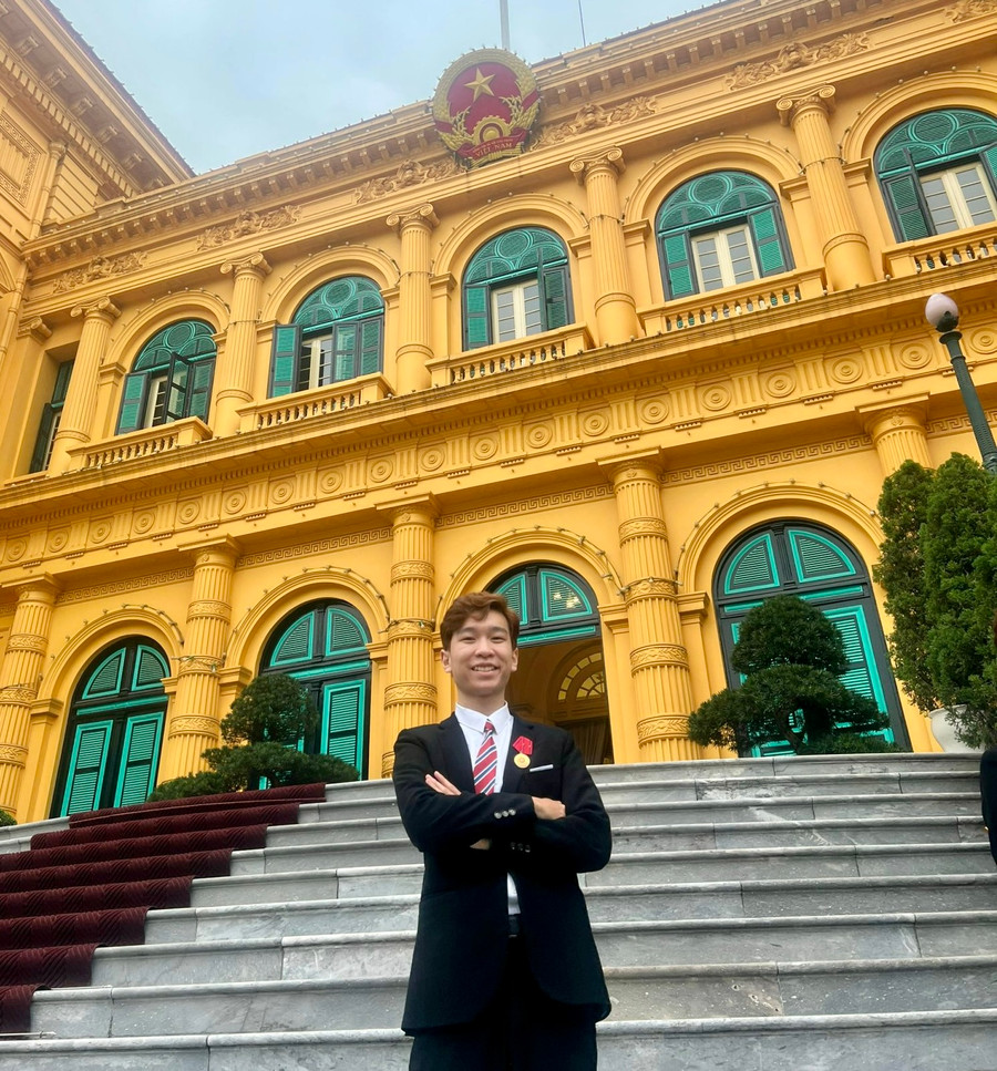 Trần Đức Minh - sinh viên năm nhất ngành Hoá học, Trường ĐH Khoa học Tự nhiên, ĐH Quốc gia Hà Nội.