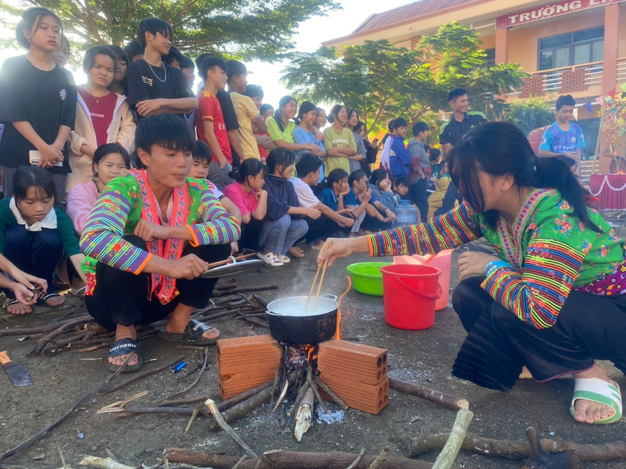 Các hoạt động được Trường PTDTNT THCS &amp; THPT huyện Đăk G&apos;long, tỉnh Đắk Nông tổ chức cho học sinh. Ảnh NTCC.