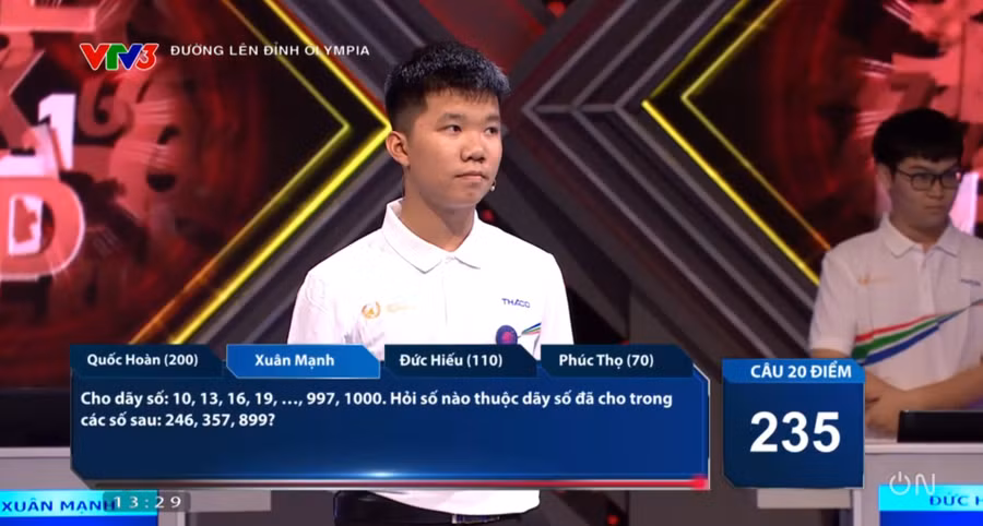 Xuân Mạnh thi đấu xuất sắc ở cả 4 phần thi.