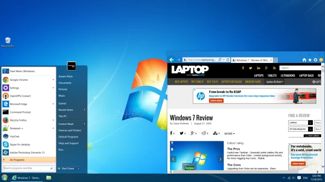 Cách tùy chỉnh để Windows 10 trông giống Windows 7