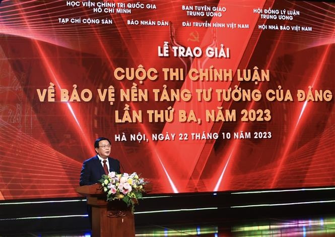 Ông Nguyễn Xuân Thắng - Trưởng ban tổ chức cuộc thi phát biểu. Ảnh: Hoàng Hiếu. Ông Nguyễn Xuân Thắng - Trưởng ban tổ chức cuộc thi phát biểu. Ảnh: Hoàng Hiếu.