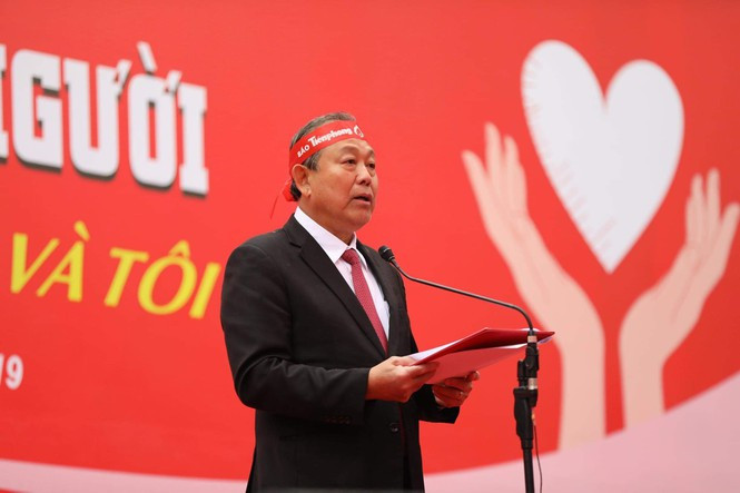 Phó Thủ tướng Trương Hòa Bình phát biểu tại buổi lễ. Phó Thủ tướng Trương Hòa Bình phát biểu tại buổi lễ.