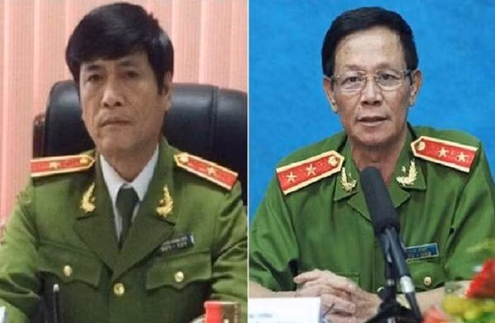 Các ông Phan Văn Vĩnh(phải) và Nguyễn Thanh Hóa(trái) bị truy tố ra tòa về tội Lợi dụng chức vụ quyền hạn trong khi thi hành công vụ.