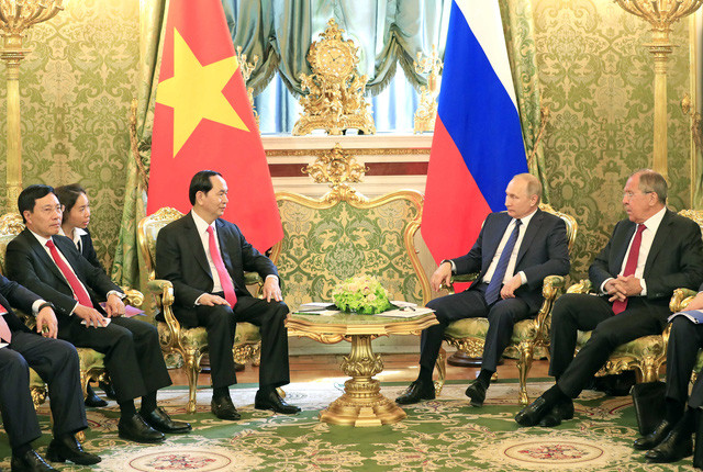 Chủ tịch nước Trần Đại Quang hội đàm với Tổng thống Liên bang Nga V. Putin Chủ tịch nước Trần Đại Quang hội đàm với Tổng thống Liên bang Nga V. Putin