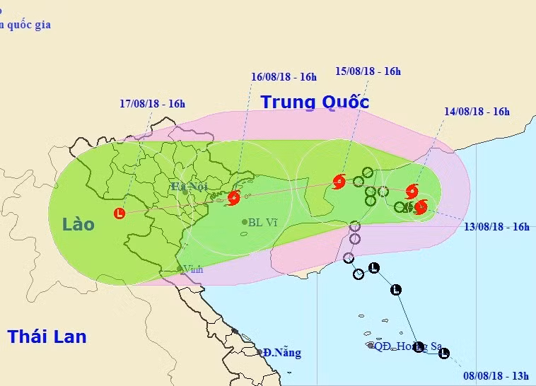 Tin bão số 4 và chỉ đạo ứng phó