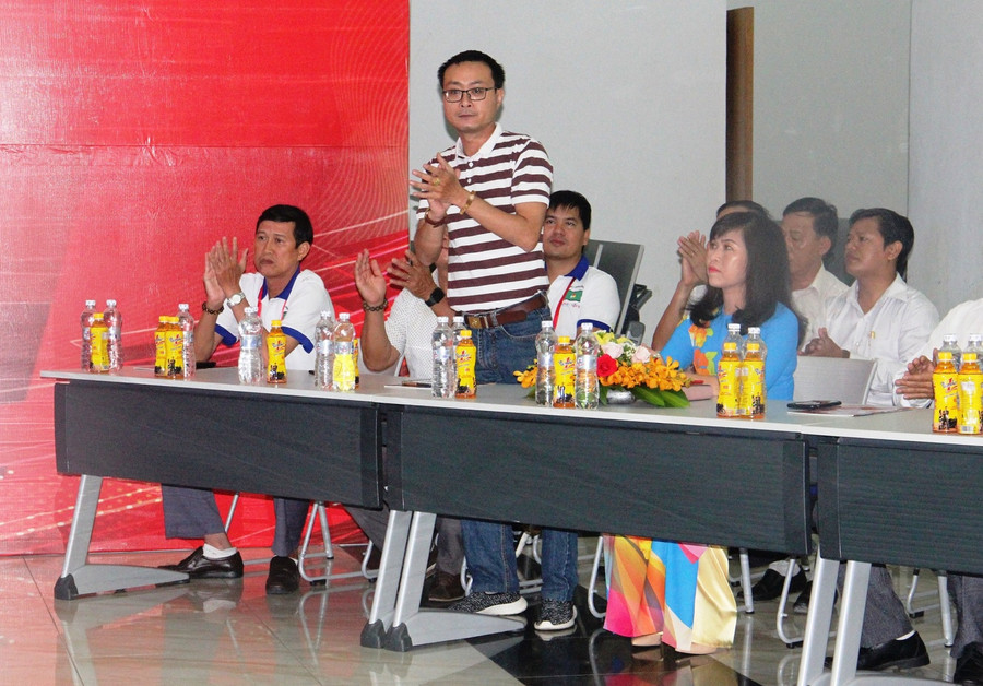 Ông Lê Nguyễn Đức Khôi, Trưởng phòng Quan hệ Công chúng Tập đoàn Tân Hiệp Phát tại lễ khai mạc