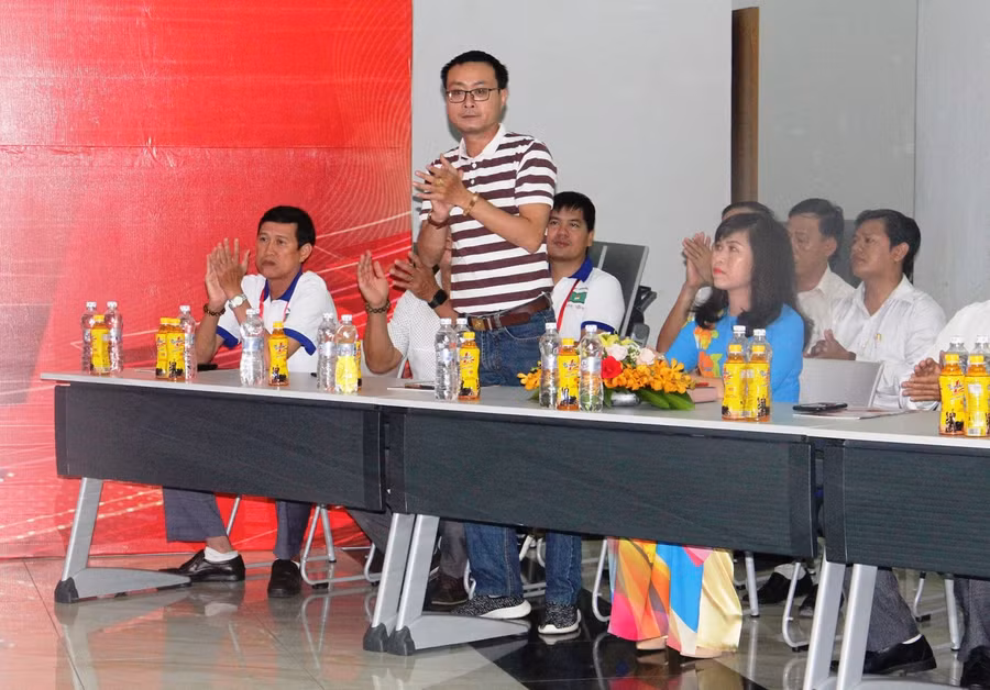 Ông Lê Nguyễn Đức Khôi, Trưởng phòng Quan hệ Công chúng Tập đoàn Tân Hiệp Phát tại lễ khai mạc