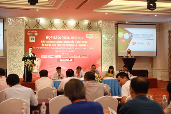 Nước tăng lực Number 1 đồng hành cùng giải Billiards Carom 3 băng quốc tế Bình Dương lần thứ VII