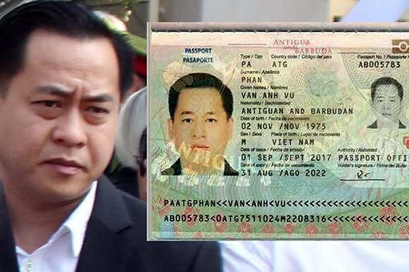 Tại thời điểm bị bắt, đối tượng Vũ “nhôm” đã có visa nhập cảnh một số nước (ảnh nguồn: Internet)