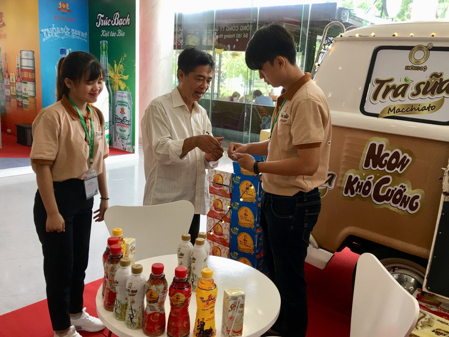 Tân Hiệp Phát ra mắt sản phẩm mới Trà sữa Macchiato tại triển lãm Tân Hiệp Phát ra mắt sản phẩm mới Trà sữa Macchiato tại triển lãm