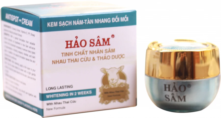 Mỹ phẩm Kem sạch nám - tàn nhang đồi mồi Hảo Sâm bị đình chỉ lưu hành, thu hồi do không đáp ứng quy định về giới hạn hàm lượng của Methyl paraben