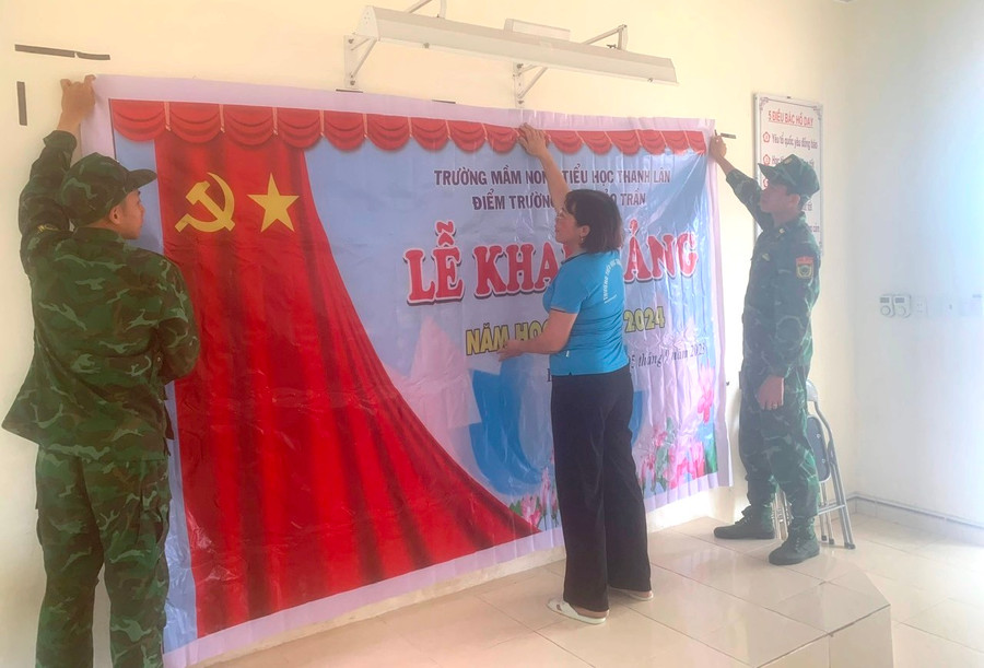 Như mọi năm, lễ khai giảng sẽ được tổ chức trong lớp học.