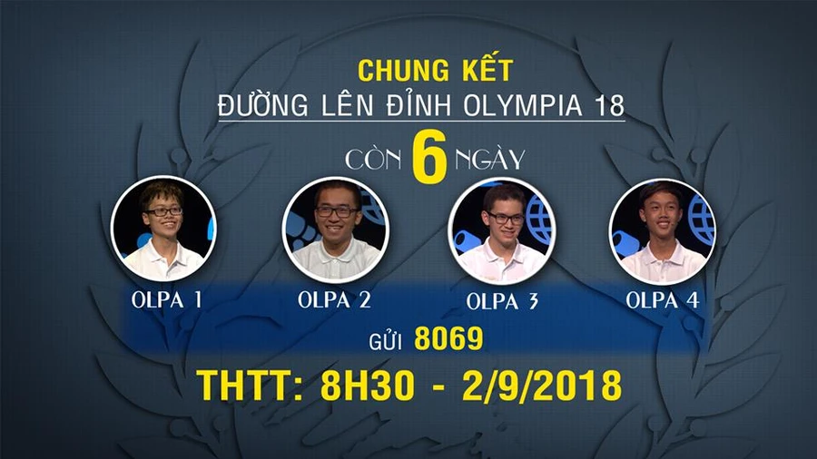 Điểm tài 4 nhà leo núi xuất sắc nhất Đường lên đỉnh Olympia 2018