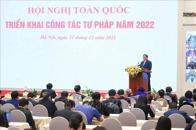 Thủ tướng Phạm Minh Chính phát biểu tại hội nghị. Ảnh: Dương Giang/TTXVN Thủ tướng Phạm Minh Chính phát biểu tại hội nghị. Ảnh: Dương Giang/TTXVN