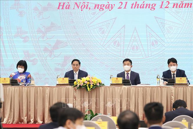 Thủ tướng Phạm Minh Chính và Bộ trưởng Bộ Tư pháp Lê Thành Long cùng các Thứ trưởng Bộ Tư pháp chủ trì hội nghị. Ảnh: Dương Giang/TTXVN Thủ tướng Phạm Minh Chính và Bộ trưởng Bộ Tư pháp Lê Thành Long cùng các Thứ trưởng Bộ Tư pháp chủ trì hội nghị. Ảnh: Dương Giang/TTXVN