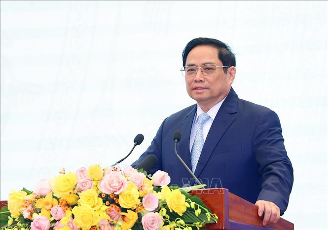 Thủ tướng Phạm Minh Chính phát biểu tại hội nghị. Ảnh: Dương Giang/TTXVN Thủ tướng Phạm Minh Chính phát biểu tại hội nghị. Ảnh: Dương Giang/TTXVN
