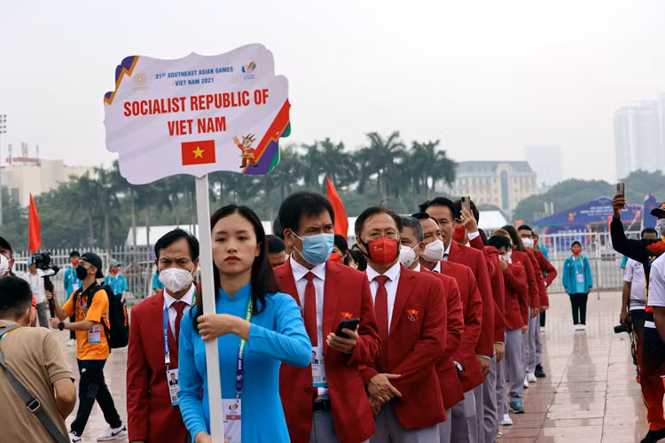 Đoàn thể thao Việt Nam đặt quyết tâm đạt thành tích cao nhất.