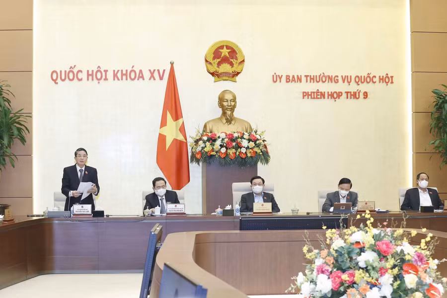 Phó Chủ tịch Quốc hội Nguyễn Đức Hải phát biểu tại Phiên họp. Ảnh: Doãn Tấn/TTXVN