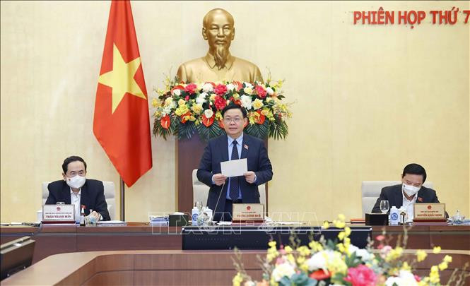 Chủ tịch Quốc hội Vương Đình Huệ phát biểu. Ảnh: Doãn Tấn/TTXVN Chủ tịch Quốc hội Vương Đình Huệ phát biểu. Ảnh: Doãn Tấn/TTXVN