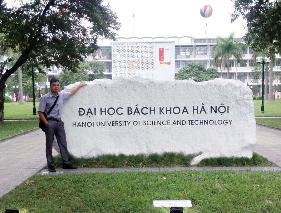Thầy Yên trong những ngày học tập tại Trường Đại học Bách khoa Hà Nội