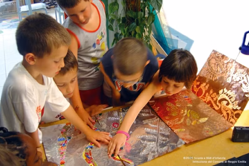 Một giờ học của các học viên trường mầm non sử dụng phương pháp Reggio Emilia