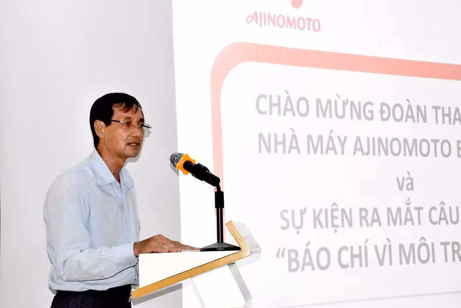 Ông Đặng Văn Khoa, Chủ tịch Hội Bảo vệ Thiên nhiên và Môi trường TPHCM phát biểu