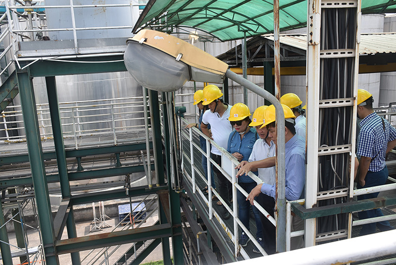 Các thành viên CLB Báo chí vì Môi trường tìm hiểu về hệ thống xử lý nước thải của Nhà máy Ajinomoto Biên Hòa Các thành viên CLB Báo chí vì Môi trường tìm hiểu về hệ thống xử lý nước thải của Nhà máy Ajinomoto Biên Hòa