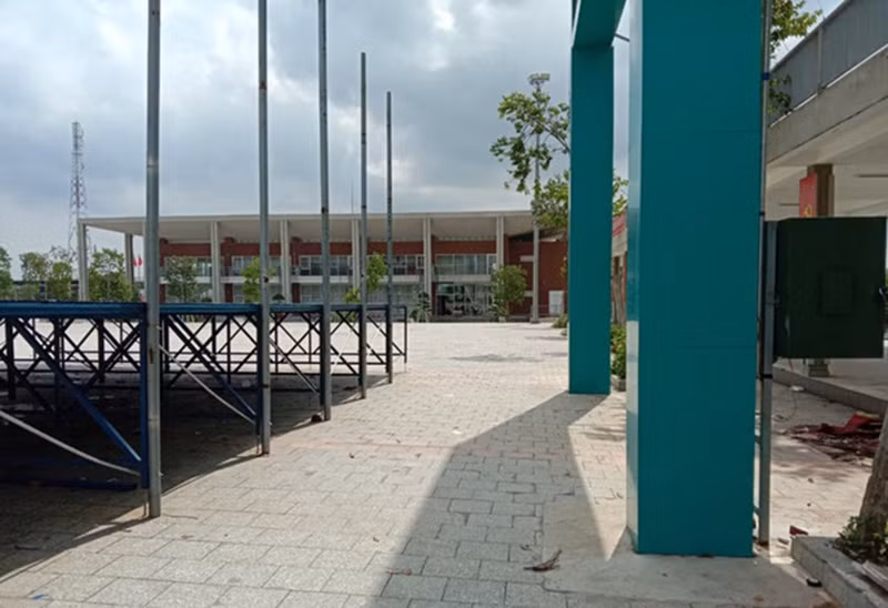 Trung tâm Hội nghị thị xã Bến Cát - nơi xảy ra vụ việc. Ảnh: CTV