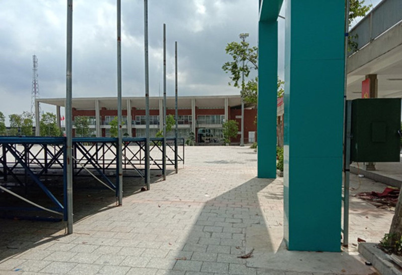 Trung tâm Hội nghị thị xã Bến Cát - nơi xảy ra vụ việc. Ảnh: CTV