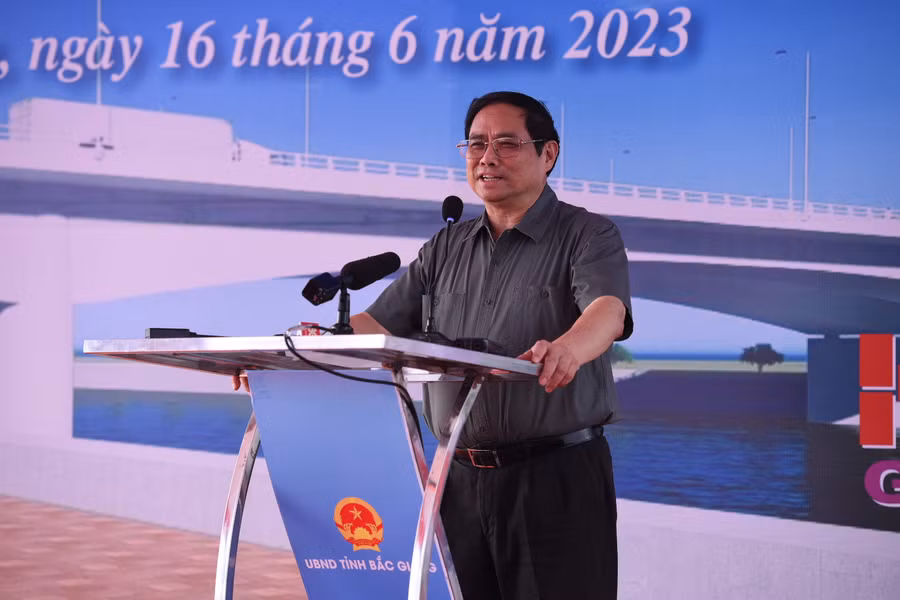 Thủ tướng Chính phủ Phạm Minh Chính phát biểu tại buổi lễ.