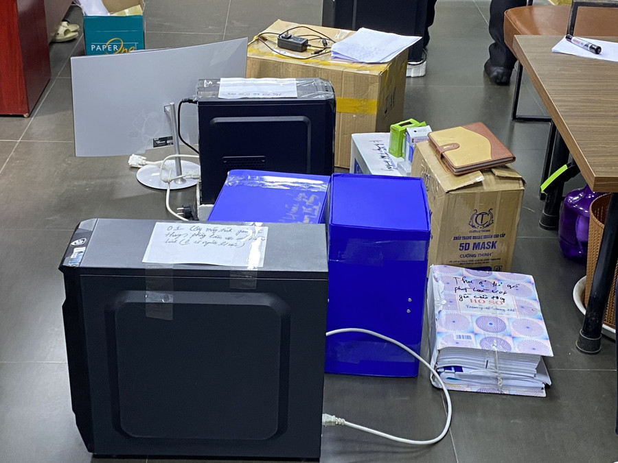 Một trong số tang vật vụ án được cơ quan chức năng thu giữ. Một trong số tang vật vụ án được cơ quan chức năng thu giữ.